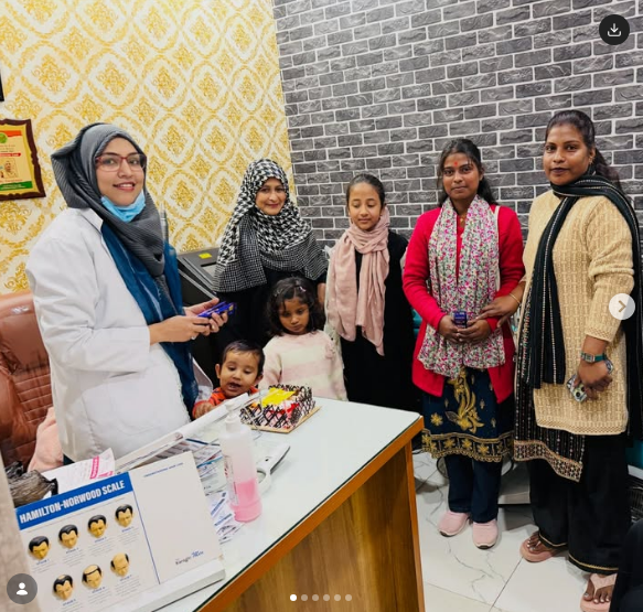 Clinic team and visitors at Radiance clinic